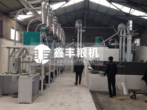 鄭州10噸級石磨面粉機械安裝案例